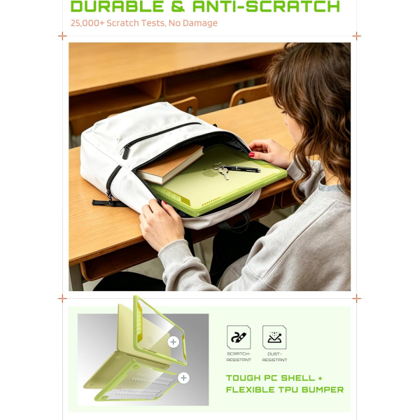 SUPCASE Unicorn Beetle MacBook Neo Laptop K�l�f�-Citrus