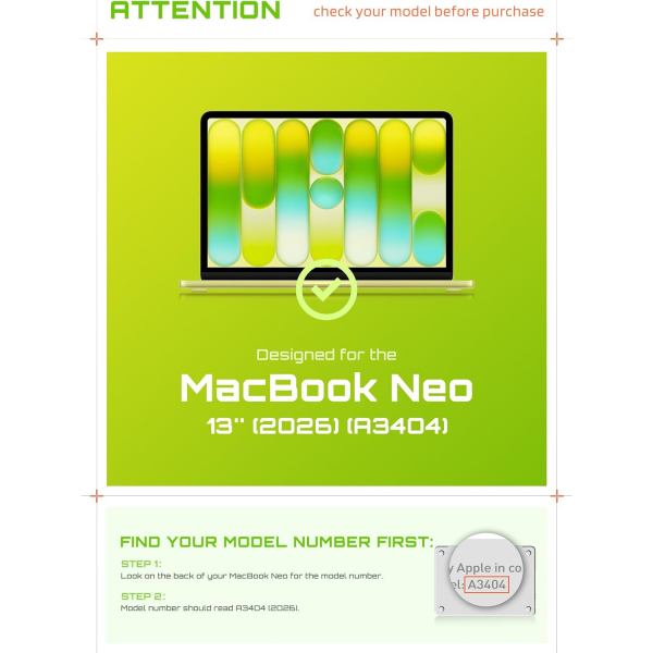SUPCASE Unicorn Beetle MacBook Neo Laptop K�l�f�-Citrus
