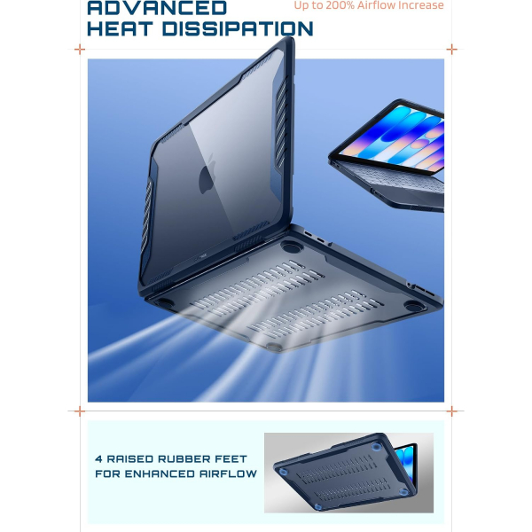 SUPCASE Unicorn Beetle MacBook Neo Laptop K�l�f�-Indigo