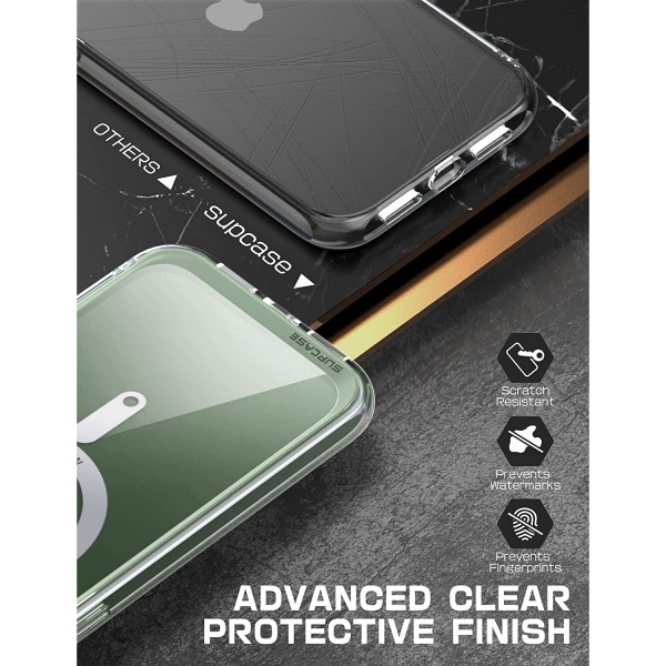 SUPCASE Unicorn Beetle Mag Serisi iPhone 13 Pro Klf (MIL-STD-810G)-Clear