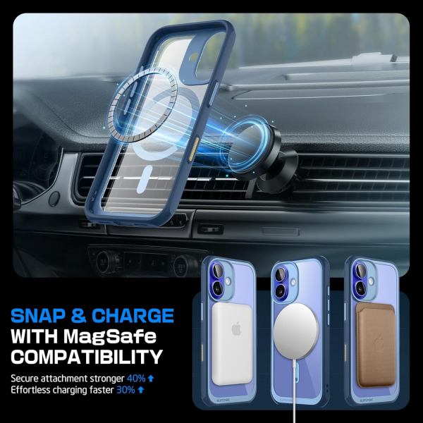 SUPCASE Apple iPhone 16 UB Standl Mag Klf -Azure