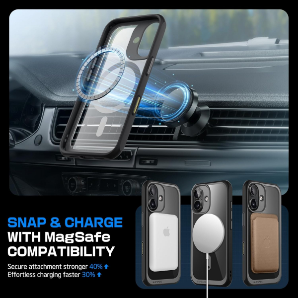 SUPCASE Apple iPhone 16 UB Standl Mag Klf -Black