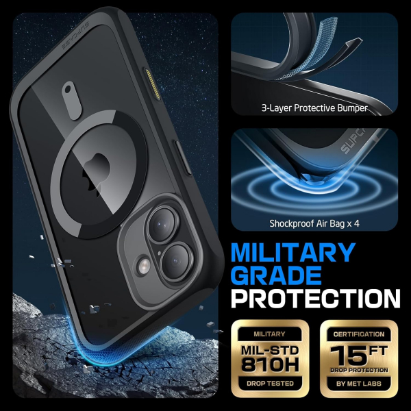 SUPCASE Apple iPhone 16 UB Standl Mag Klf -Black