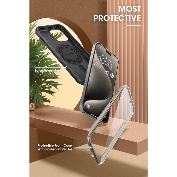 SUPCASE UBP Mag iPhone 15 Pro Max Klf (MIL-STD-810G)-TiGray