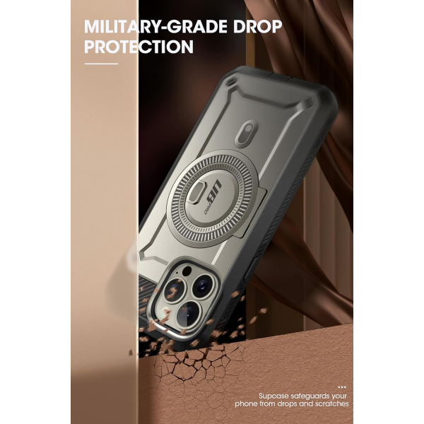 SUPCASE UBP Mag iPhone 15 Pro Max Klf (MIL-STD-810G)-TiGray