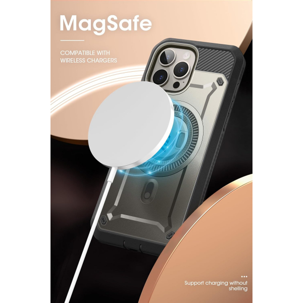SUPCASE UBP Mag iPhone 15 Pro Max Klf (MIL-STD-810G)-TiGray