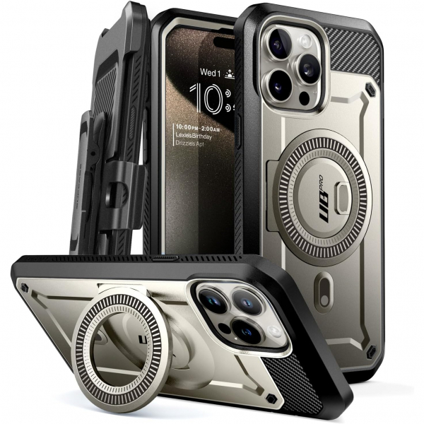 SUPCASE UBP Mag iPhone 15 Pro Max Klf (MIL-STD-810G)-TiGray