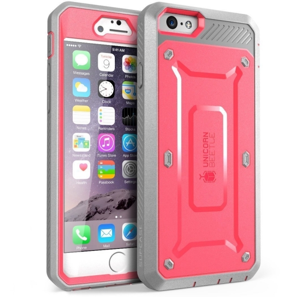 SUPCASE iPhone 6 / 6S Unicorn Beetle Pro Rugged Holster Klf-Pink