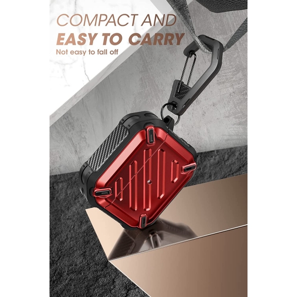 SUPCASE Unicorn Beetle Pro Serisi AirPods 3 Klf-Red