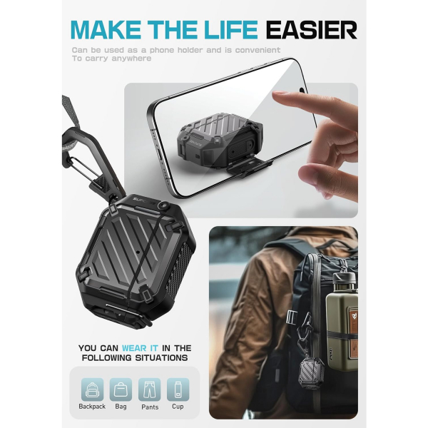 SUPCASE Apple AirPods 4 UBP Klf-Black