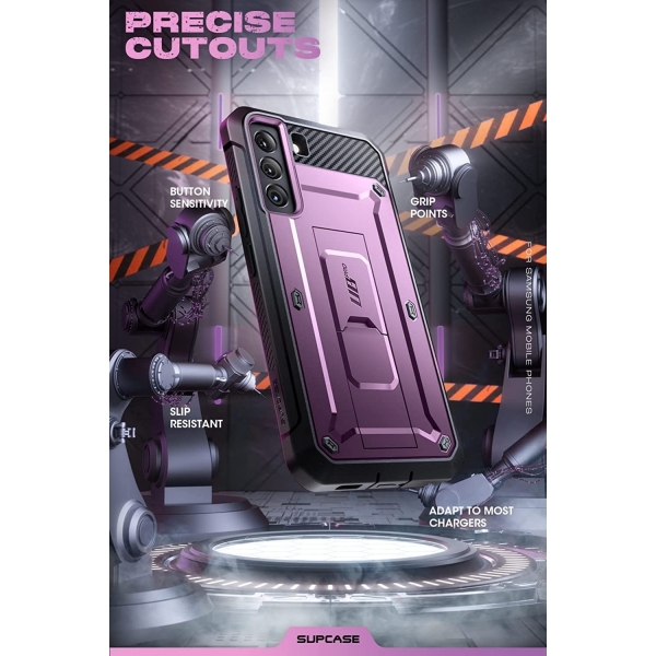 SUPCASE Unicorn Beetle Pro Serisi Galaxy S22 Klf-Purple