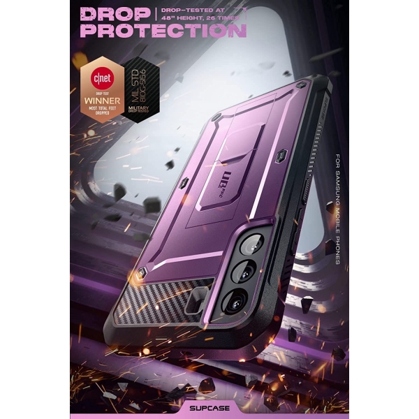 SUPCASE Unicorn Beetle Pro Serisi Galaxy S22 Kılıf-Purple
