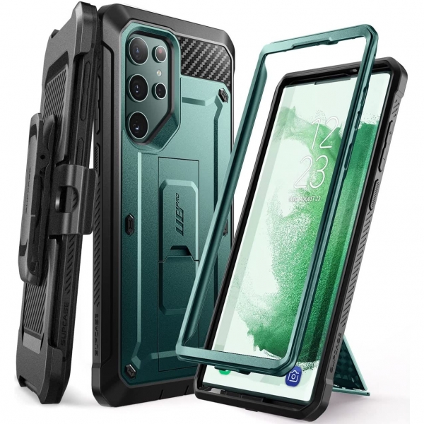 SUPCASE Unicorn Beetle Pro Serisi Galaxy S22 Ultra Klf-Peacock