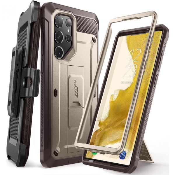 SUPCASE Unicorn Beetle Pro Serisi Galaxy S23 Ultra Klf-Cream