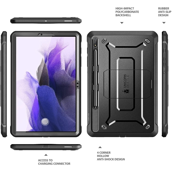 SUPCASE Unicorn Beetle Pro Serisi Galaxy S7 FE Klf (12.4 in)-Black