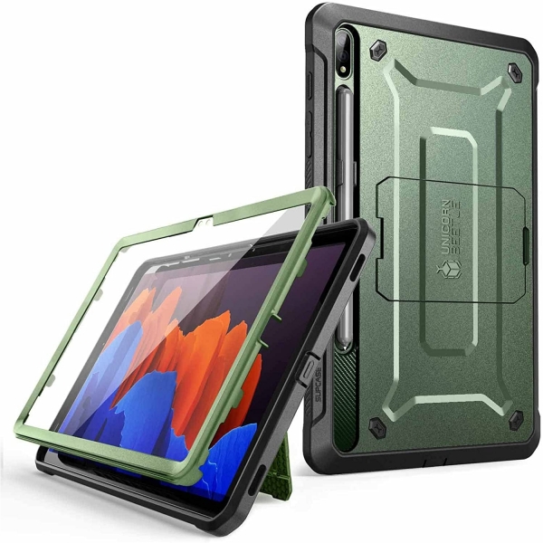 SUPCASE Unicorn Beetle Pro Serisi Galaxy Tab S8 Ultra Kılıf (MIL-STD-810G)  -Green