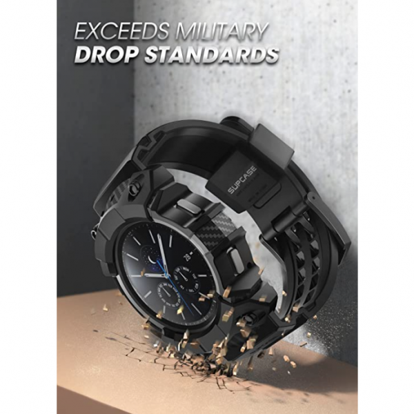 SUPCASE Unicorn Beetle Pro Serisi Galaxy Watch 4 Klf (46mm)-Black