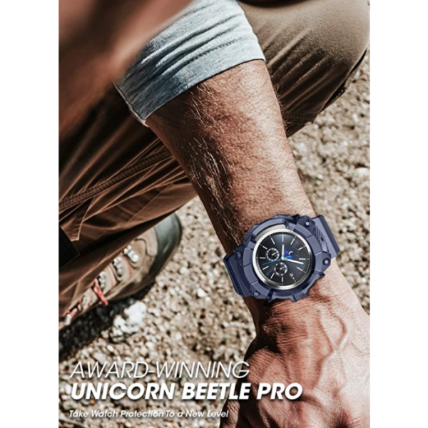 SUPCASE Unicorn Beetle Pro Serisi Galaxy Watch 4 Klf (46mm)-Navy