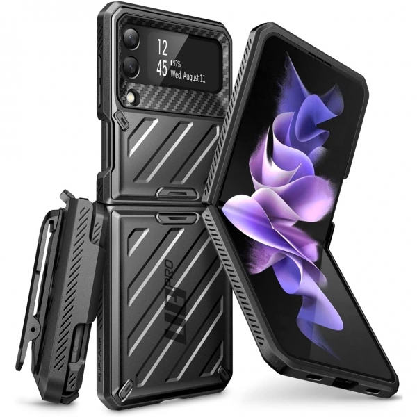 SUPCASE UBP Serisi Samsung Galaxy Z Flip 3 Klf (2021)-Black