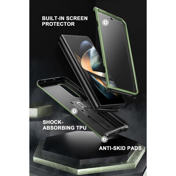 SUPCASE Unicorn Beetle Pro Serisi Samsung Galaxy Z Fold 4 Klf-Guldan