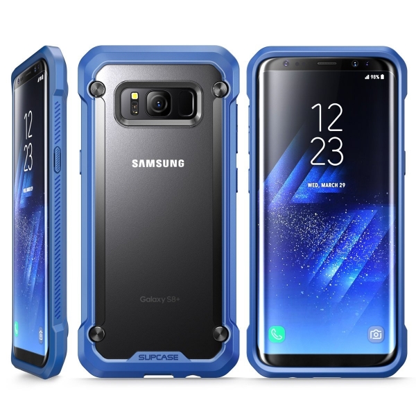 SUPCASE Samsung Galaxy S8 Plus Unicorn Beetle Serisi effaf Klf-FROST BLUE