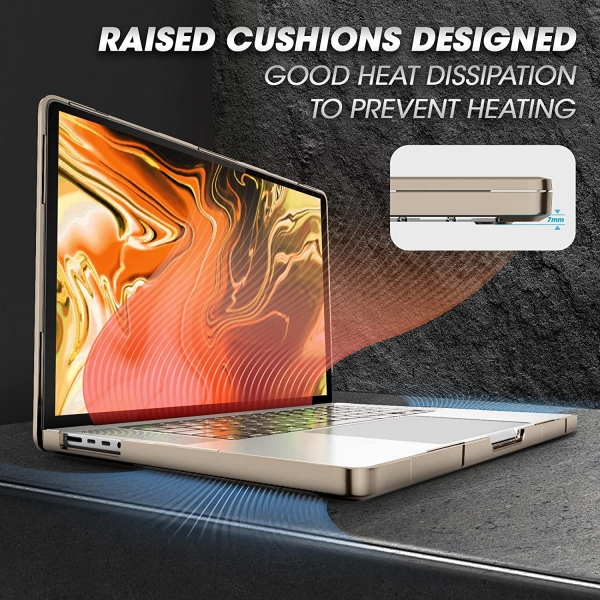 SUPCASE Unicorn Beetle MacBook Pro M4 Klf (14 in)-Tan