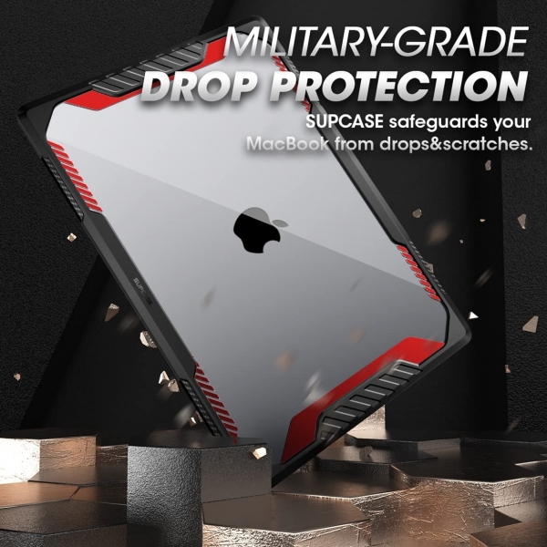 SUPCASE Unicorn Beetle Serisi MacBook Pro Klf (14 in)-Black Red