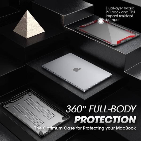 SUPCASE Unicorn Beetle MacBook Pro M4 Klf (14 in)-Black Red