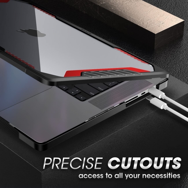 SUPCASE Unicorn Beetle MacBook Pro M4 Klf (14 in)-Black Red