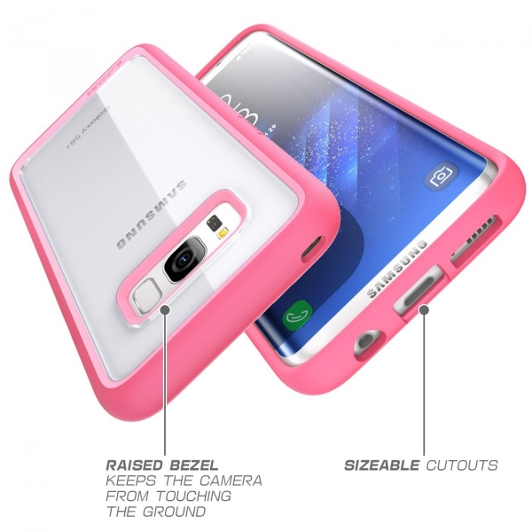 SUPCASE Samsung Galaxy S8 Unicorn Beetle Style Premium Hybrid Klf-Pink