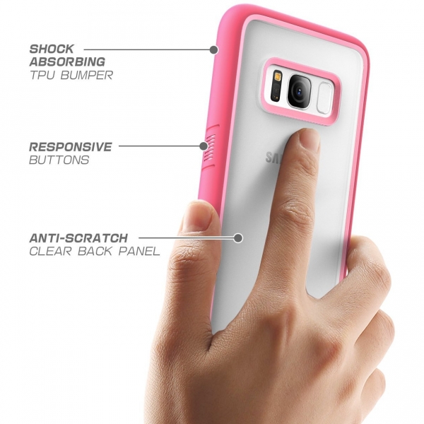 SUPCASE Samsung Galaxy S8 Unicorn Beetle Style Premium Hybrid Klf-Pink