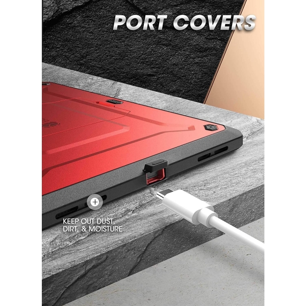 SUPCASE iPad Pro UB Pro Kalem Blmeli Klf (11 in)(2.Nesil)-Metallic Red