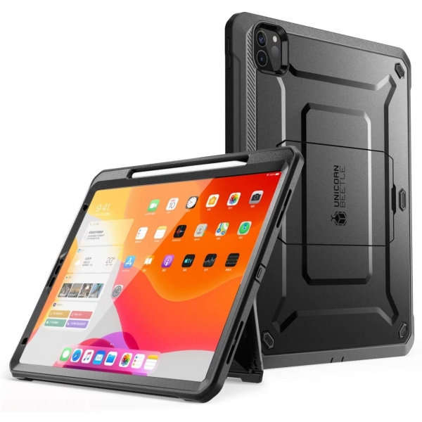 SUPCASE iPad Pro UB Pro Kalem Bölmeli Kılıf (12.9 inç)(4.Nesil)-Black