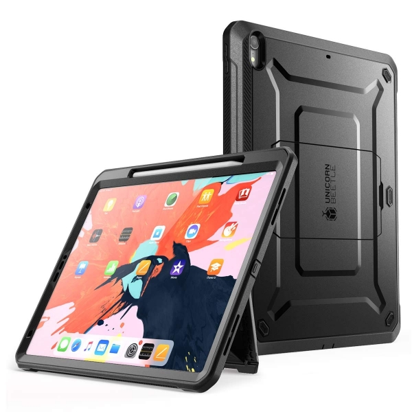 SUPCASE iPad Pro UB Pro Serisi Kalem Blmeli Klf (12.9 in)(2018)-Black