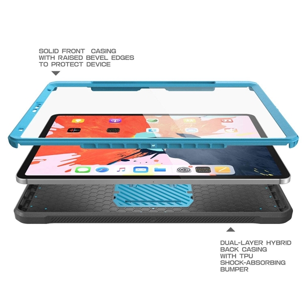 SUPCASE iPad Pro UB Pro Serisi Kalem Blmeli Klf (12.9 in)(2018)-Blue