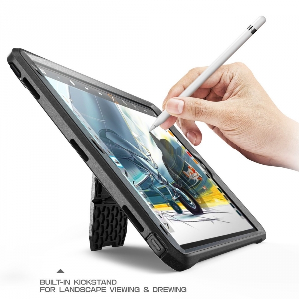 SUPCASE iPad Pro Unicorn Beetle PRO Seri Kılıf (10.5 inç)-Black-Black