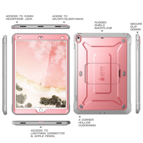 SUPCASE iPad Pro Unicorn Beetle PRO Seri Klf (10.5 in)-RoseGold-Gray