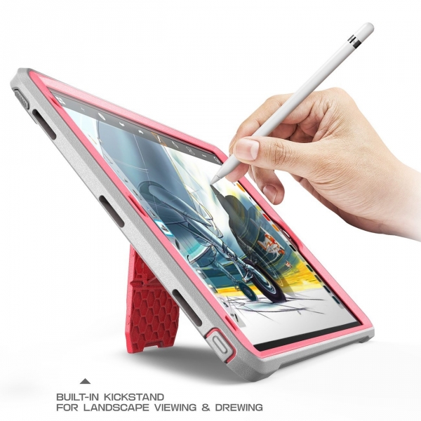 SUPCASE iPad Pro Unicorn Beetle PRO Seri Kılıf (10.5 inç)-Pink-Gray