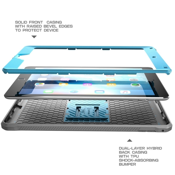 SUPCASE iPad Pro Unicorn Beetle PRO Seri Klf (9.7 in)-Blue-Gray