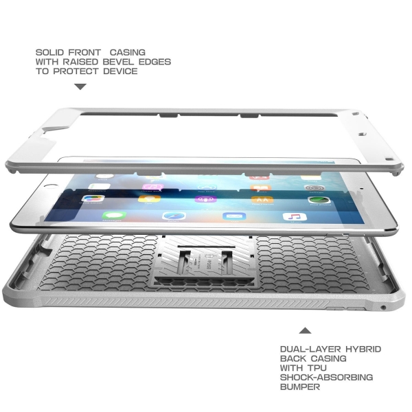 SUPCASE iPad Pro Unicorn Beetle PRO Seri Klf (9.7 in)-White-Gray