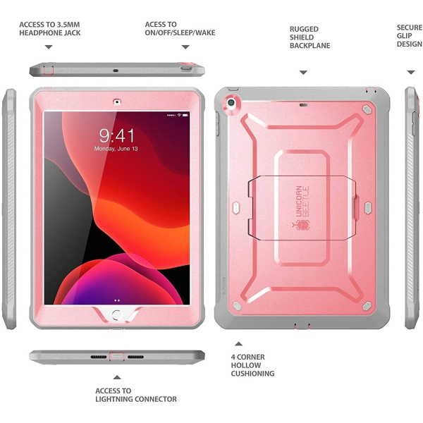 SUPCASE iPad Unicorn Beetle Pro Serisi Klf (10.2in)(7.Nesil)-Rose Gold