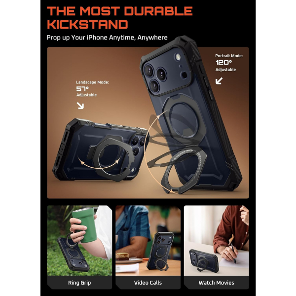 SUPCASE iPhone 17 Pro Max UB Grip Rugged MagSafe K�l�f-Black