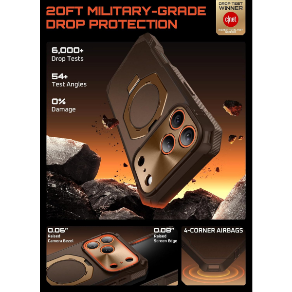 SUPCASE iPhone 17 Pro Max UB Grip Rugged MagSafe K�l�f-Brown