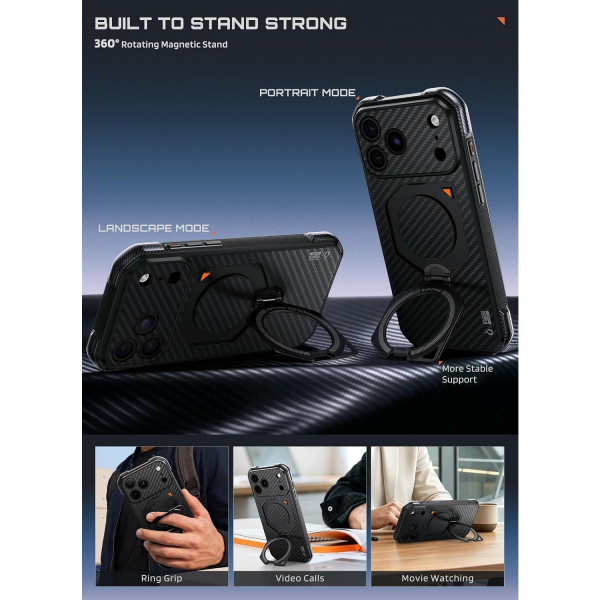 SUPCASE iPhone 18 Pro Max 360 Standl� K�l�f