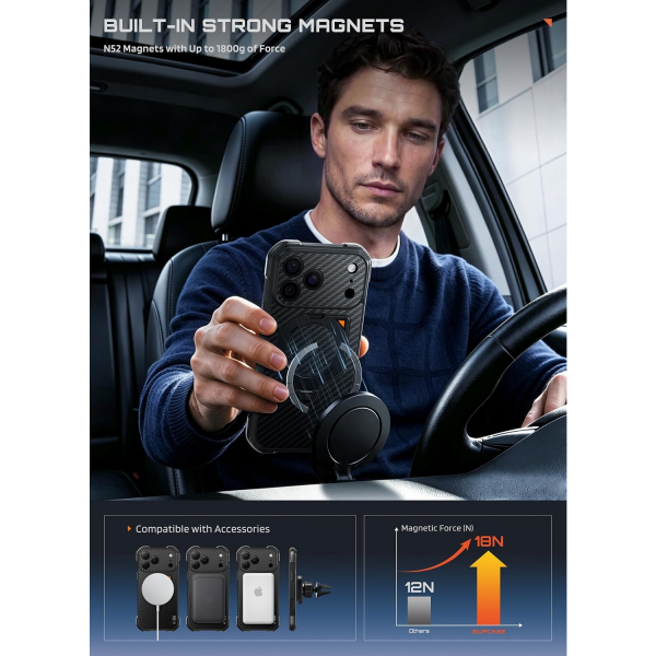SUPCASE iPhone 18 Pro Max 360 Standl� K�l�f