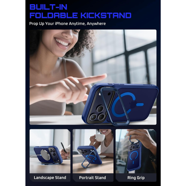 SUPCASE iPhone 18 Pro Max Standl� K�l�f-Azure