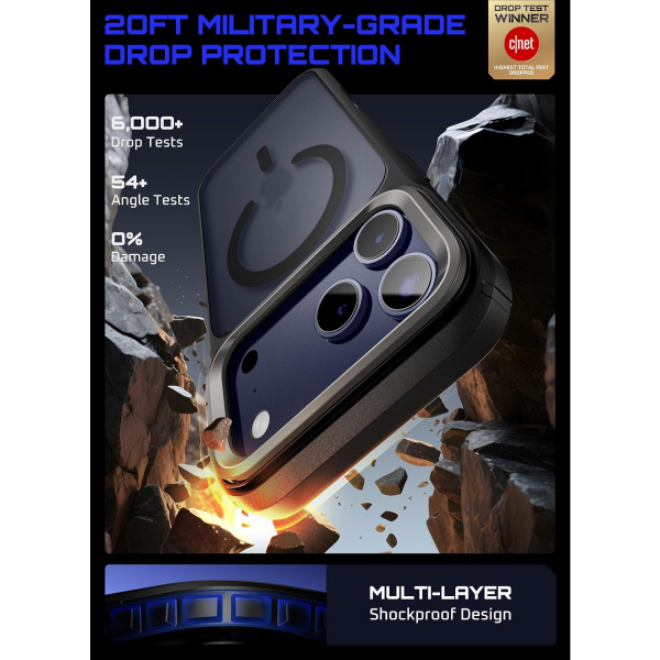 SUPCASE iPhone 18 Pro Max Standl� K�l�f-Black