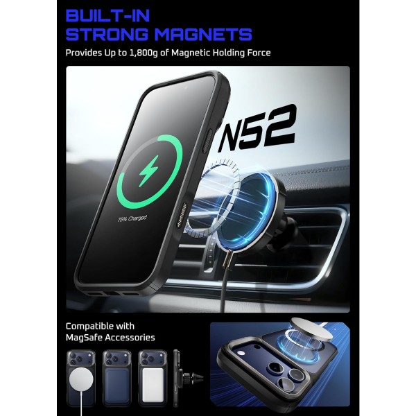 SUPCASE iPhone 18 Pro Max Standl� K�l�f-Black