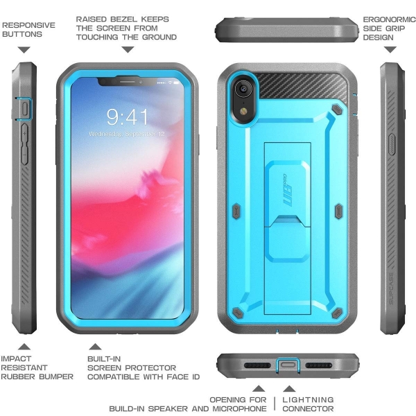 SUPCASE iPhone XR Unicorn Beetle Pro Serisi Klf-Blue