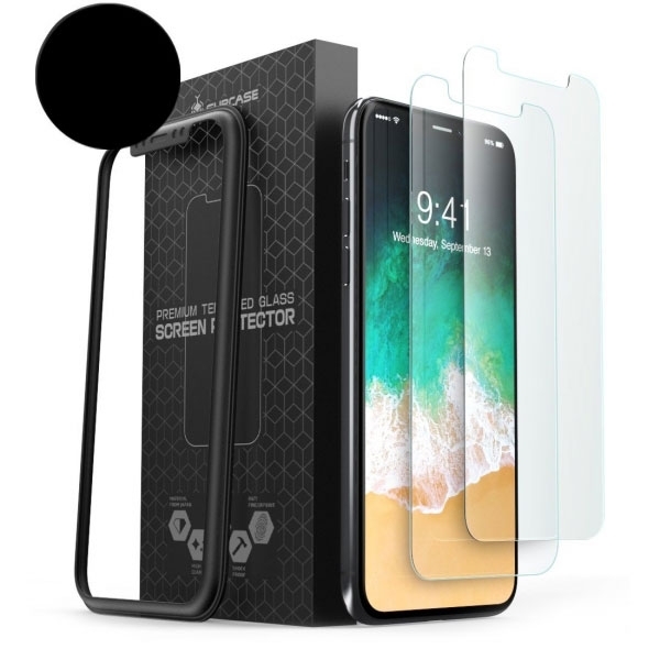 SUPCASE iPhone XS / X HD Temperli Cam Ekran Koruyucu (2 Adet)